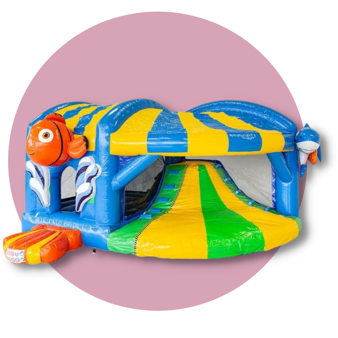 structure gonflable Multiplay monde marin